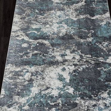 Ковер 02463H - BLUE / GREY - Прямоугольник - коллекция SAFARI