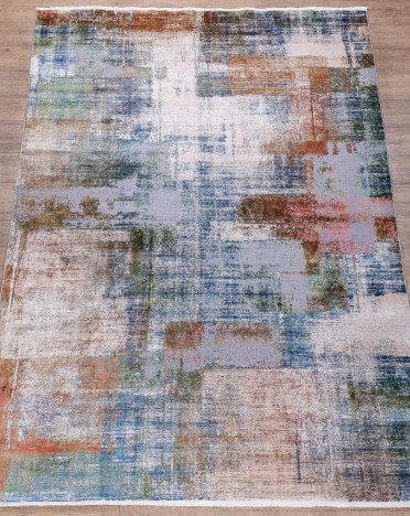 Ковер турецкий 2091Y Indigo (Шелк+Модал, разноцветный)