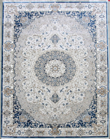 Ковер турецкий 36980X Avangard (Полиэстер хит-сет, голубой)