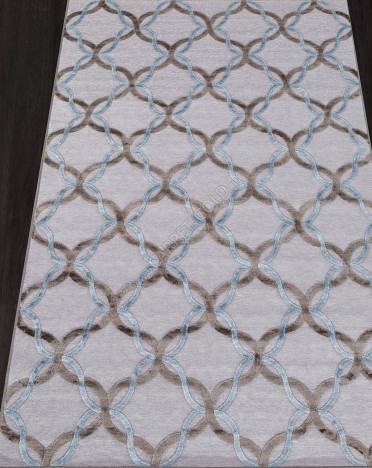 Ковер бельгийский 38509-5999-91 Genova (Вискоза, серый)