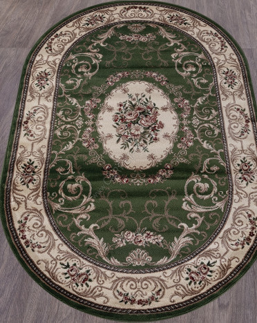 Ковер российский D066 COLIZEY (Хит-сет, зеленый) овальный