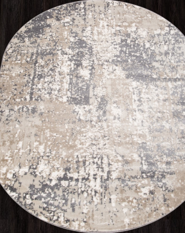 Ковер российский D733 ATLANTIS (PP Heatset Высокоплотный, серый, кремовый)