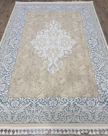 Ковер турецкий 2983A Istinia (Акрил, бежевый, голубой)