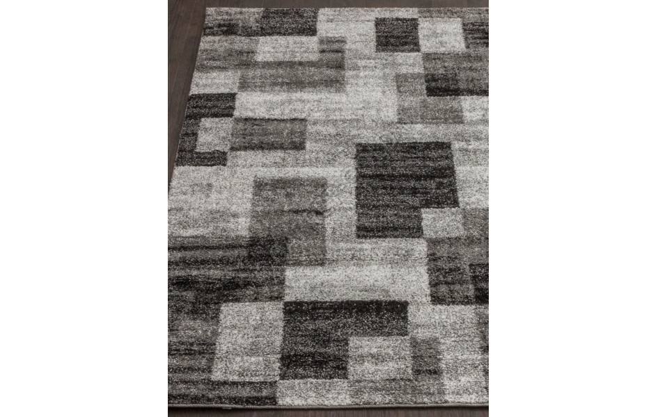 Пушистый серый ковер T635 - GRAY коллекция PLATINUM