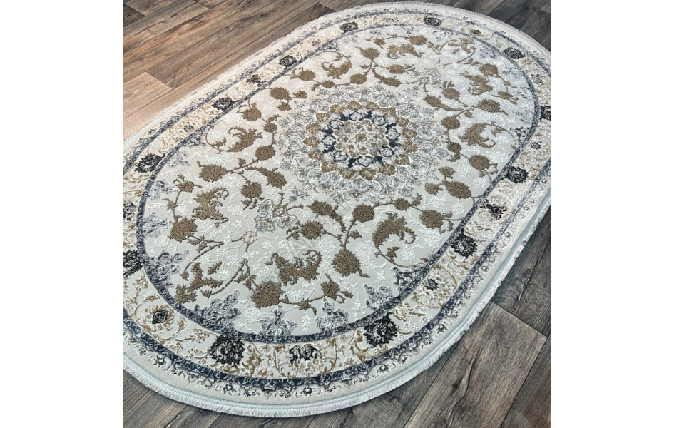 ISFAHAN 29026A BLUE-GREY овал